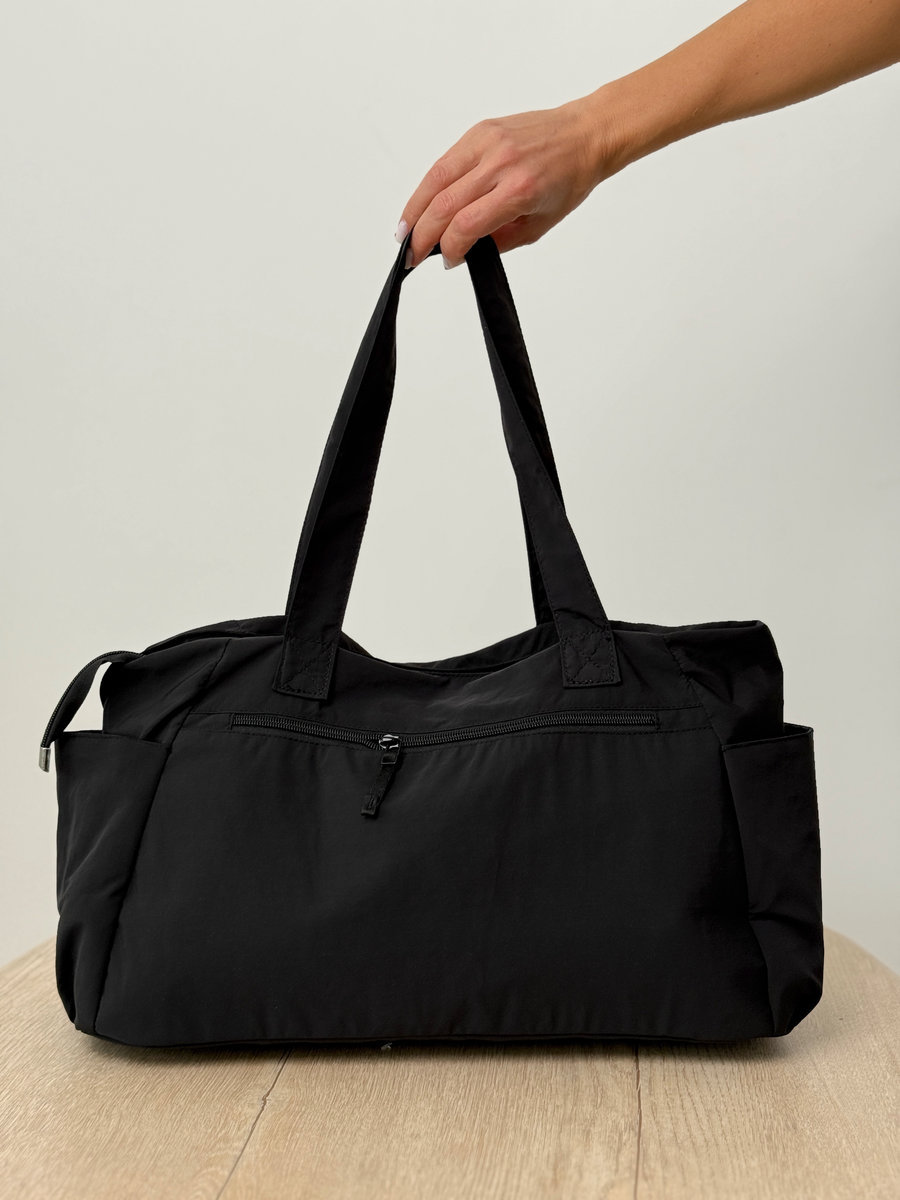 Вместительная женская сумка  (Черная)