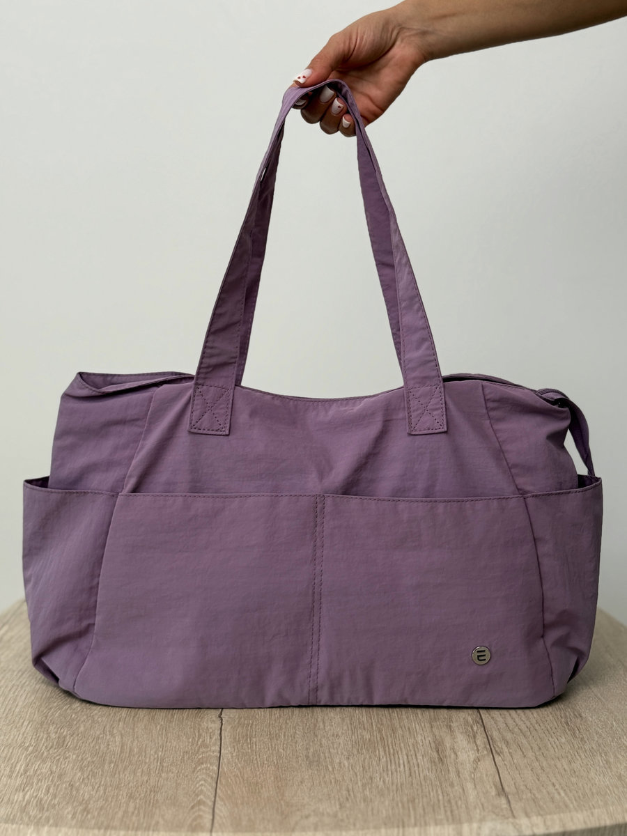 Вместительная женская сумка  (лиловая)