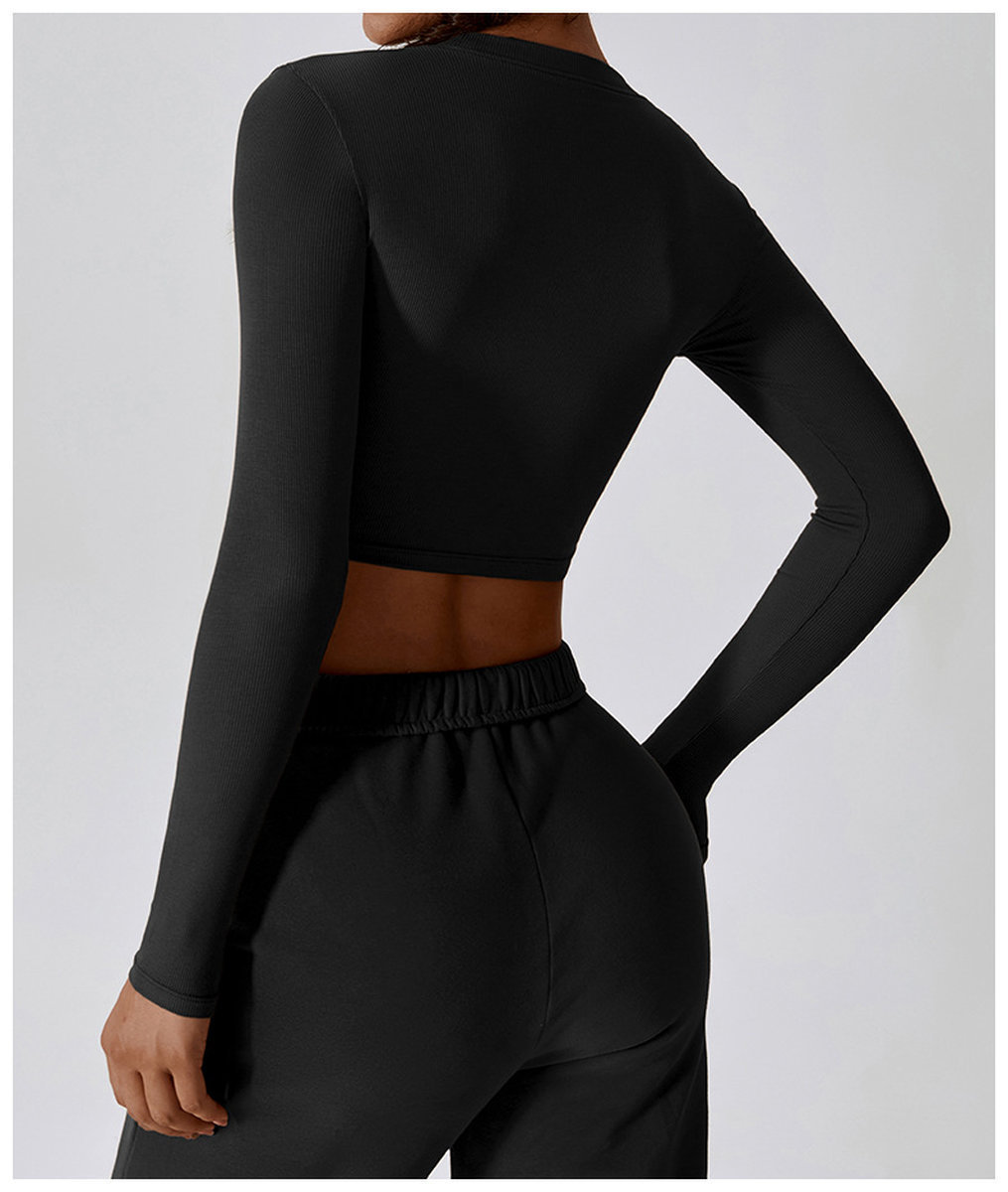 Спортивный рашгард в рубчик без чашек