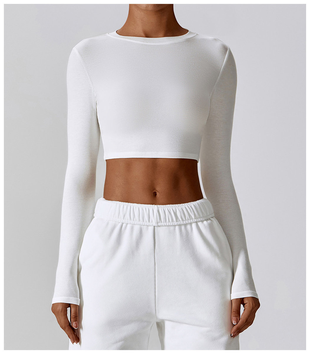 Спортивный рашгард в рубчик без чашек