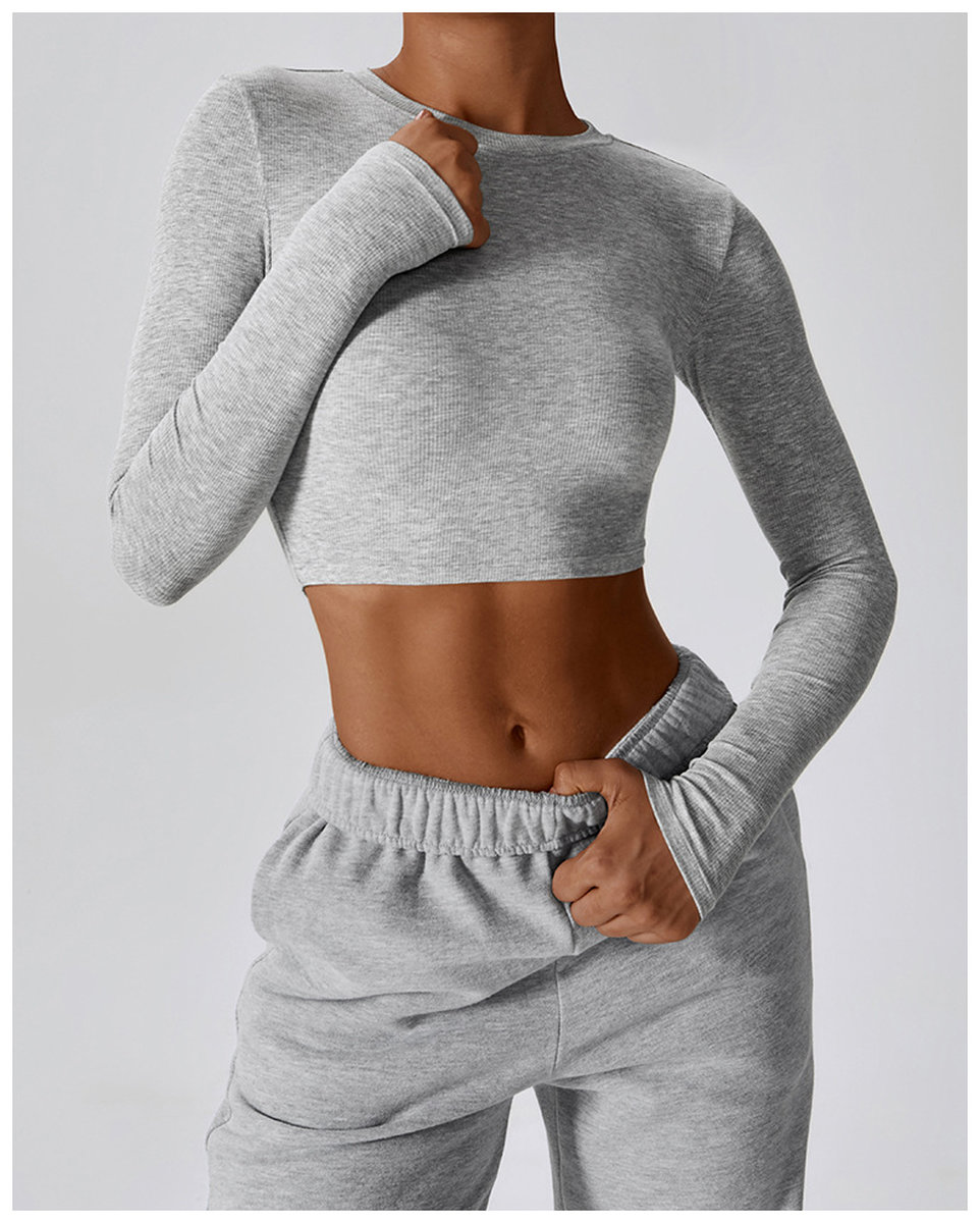 Спортивный рашгард в рубчик без чашек