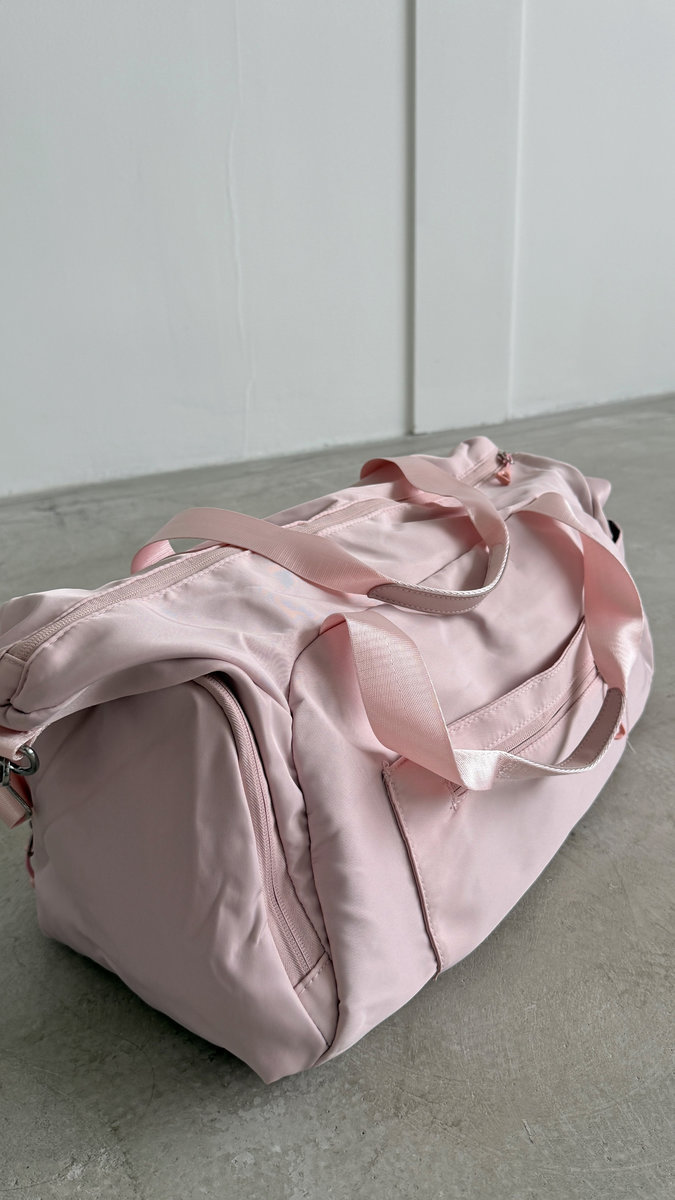 Сумка трапецевидной формы формованная_пудровая