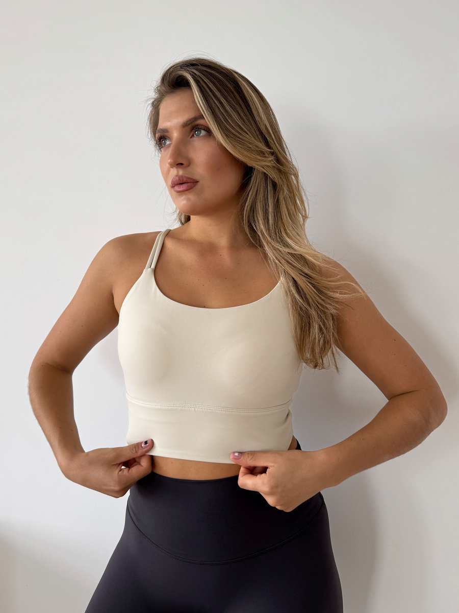 Топ c тонкими двойными бретелями (Без застежки)