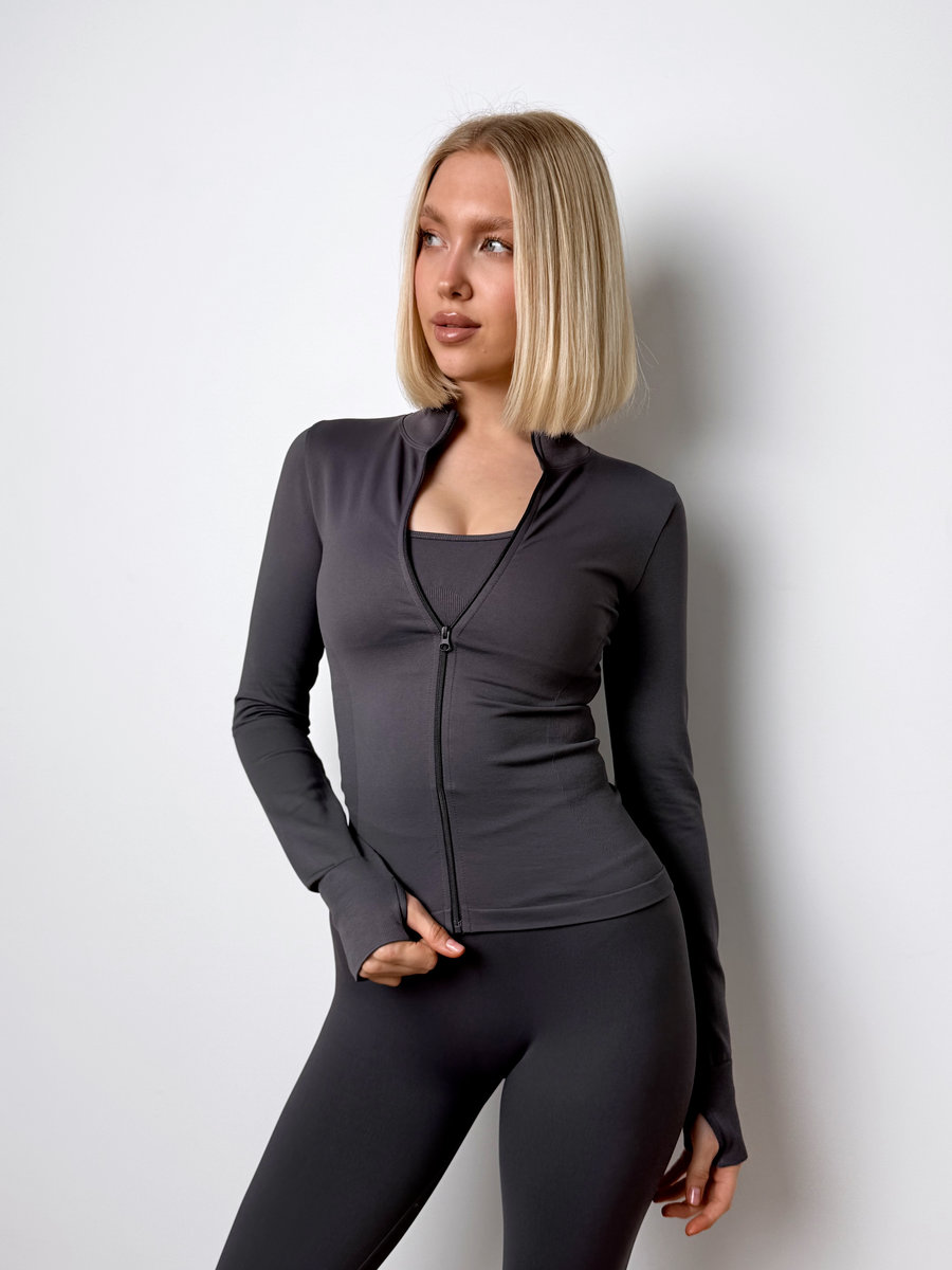 Спортивный рашгард на молнии