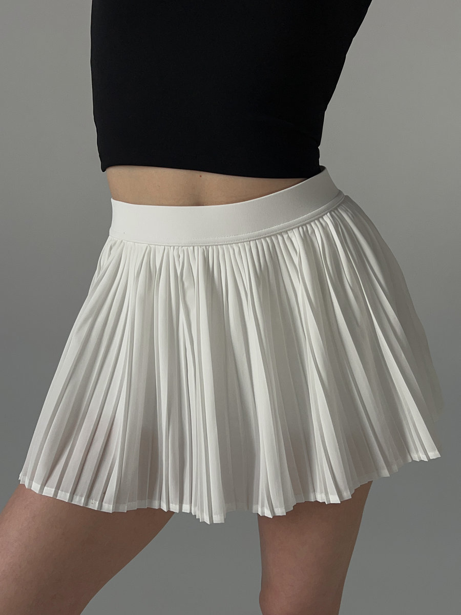 Спортивная юбка-шорты плиссе с эластичной резинкой