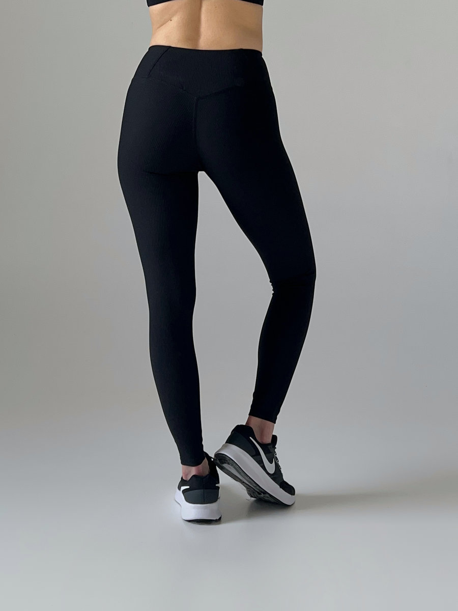 Лосины классические в рубчик  (Высокая посадка)