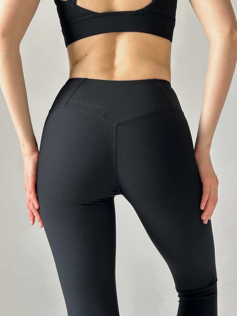 Лосины классические в рубчик  (Высокая посадка)