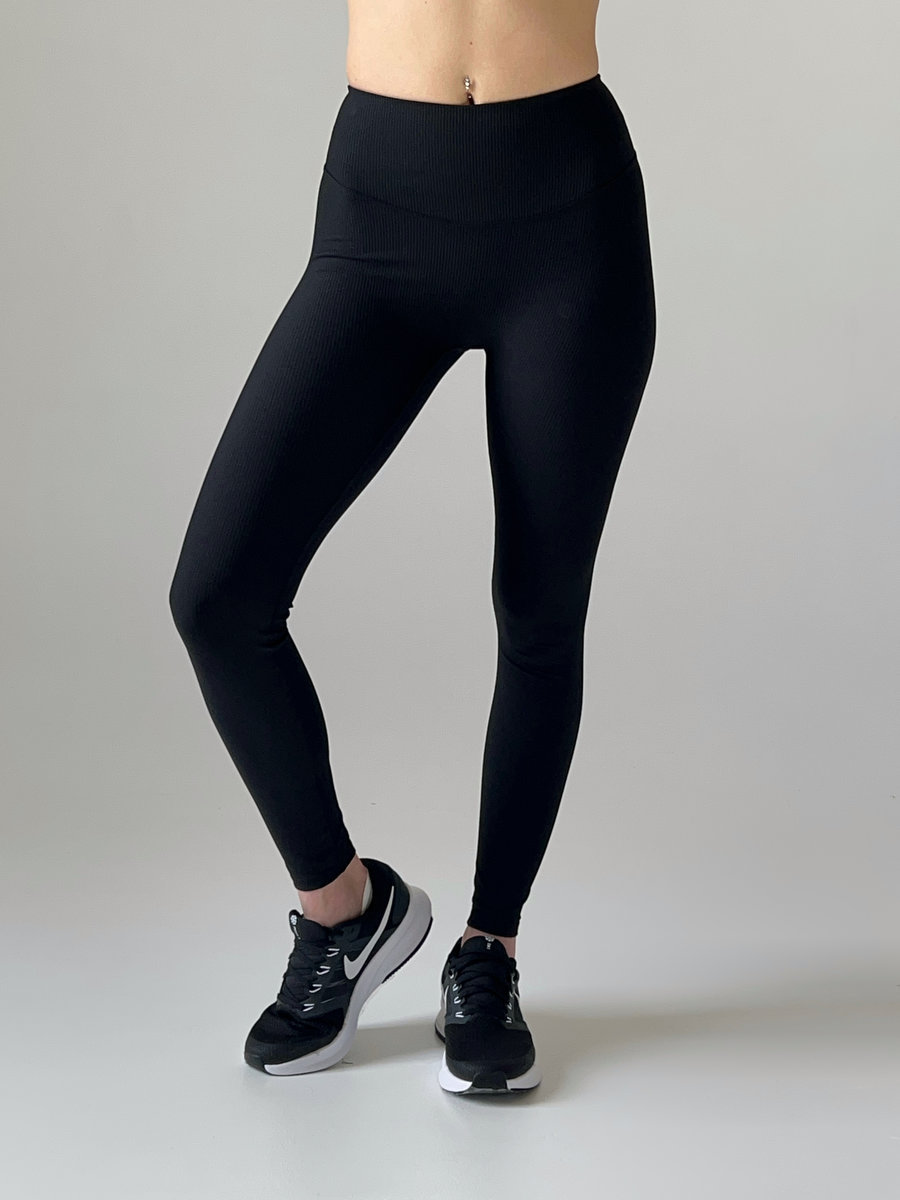 Лосины классические в рубчик  (Высокая посадка)