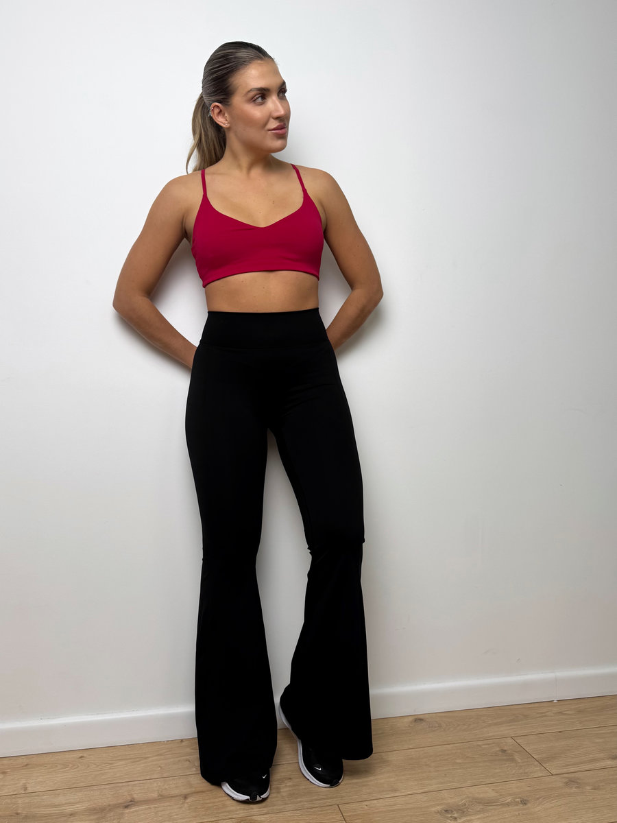 Леггинсы-клеш с сильной сборкой на ягодицах c V- вырезом на пояснице (Высокая посадка)