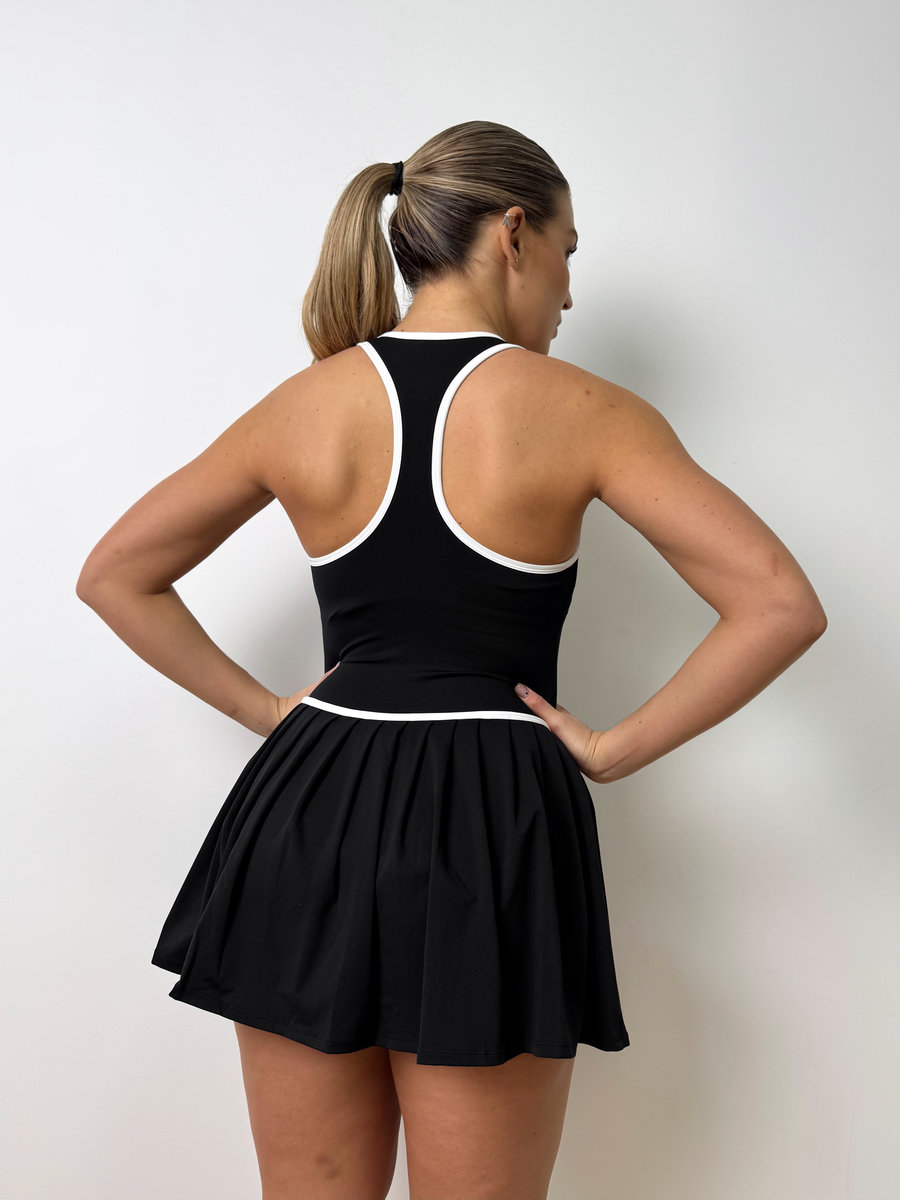 Комбинезон-платье  с юбкой-плиссе