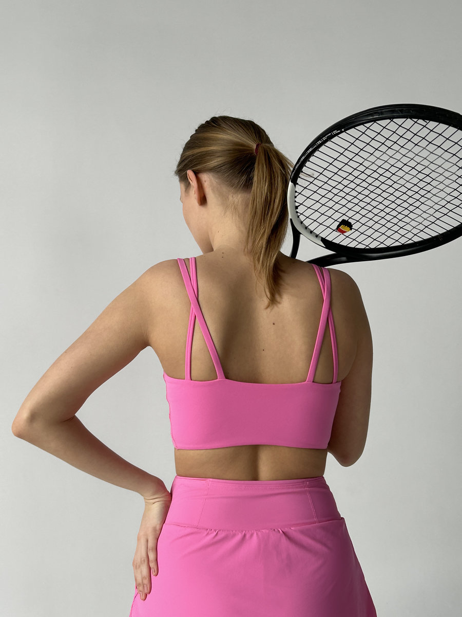 Бра-топ с тонкими дополнительными бретелями (Без застежки)