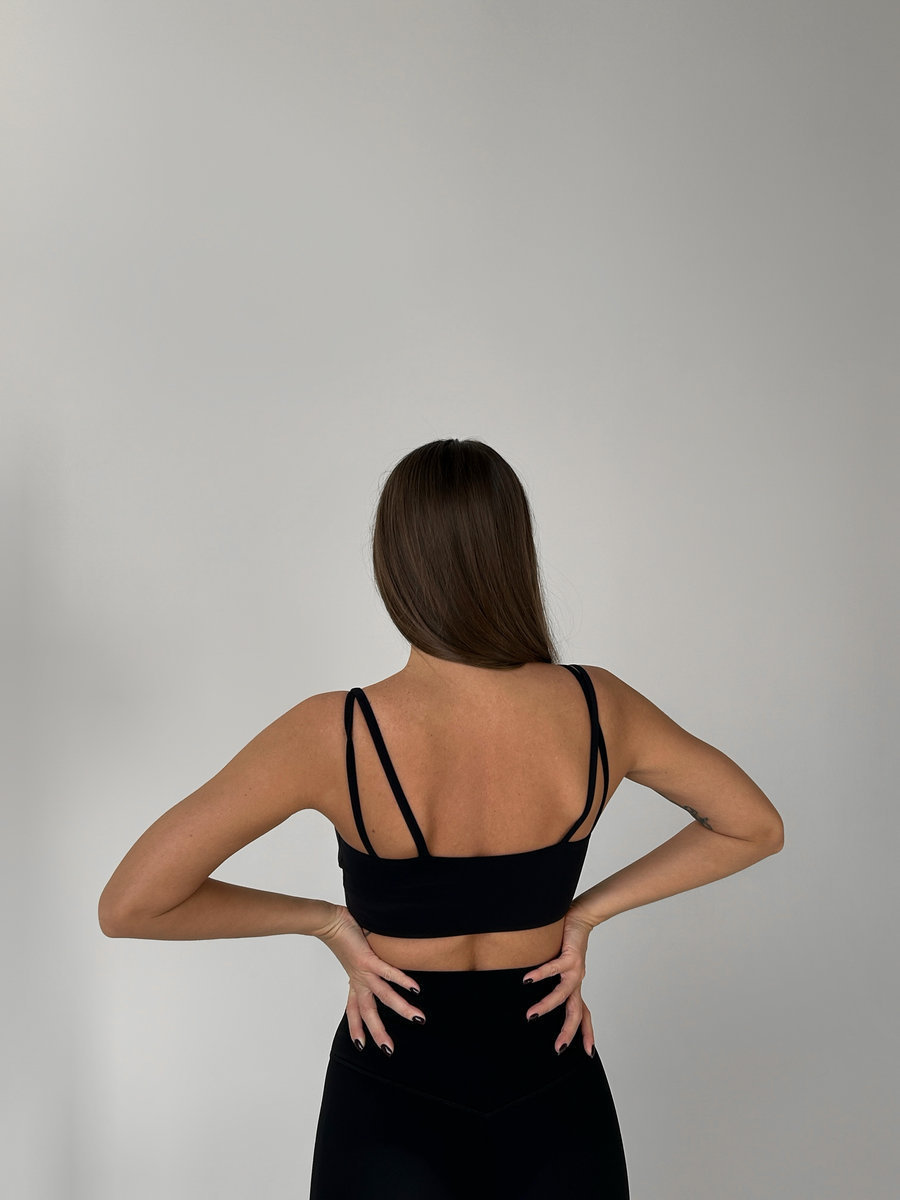 Бра-топ с тонкими дополнительными бретелями (Без застежки)