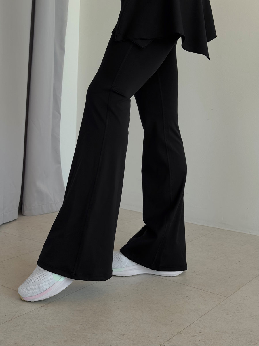 Леггинсы клеш cо съемной юбкой (Высокая посадка)