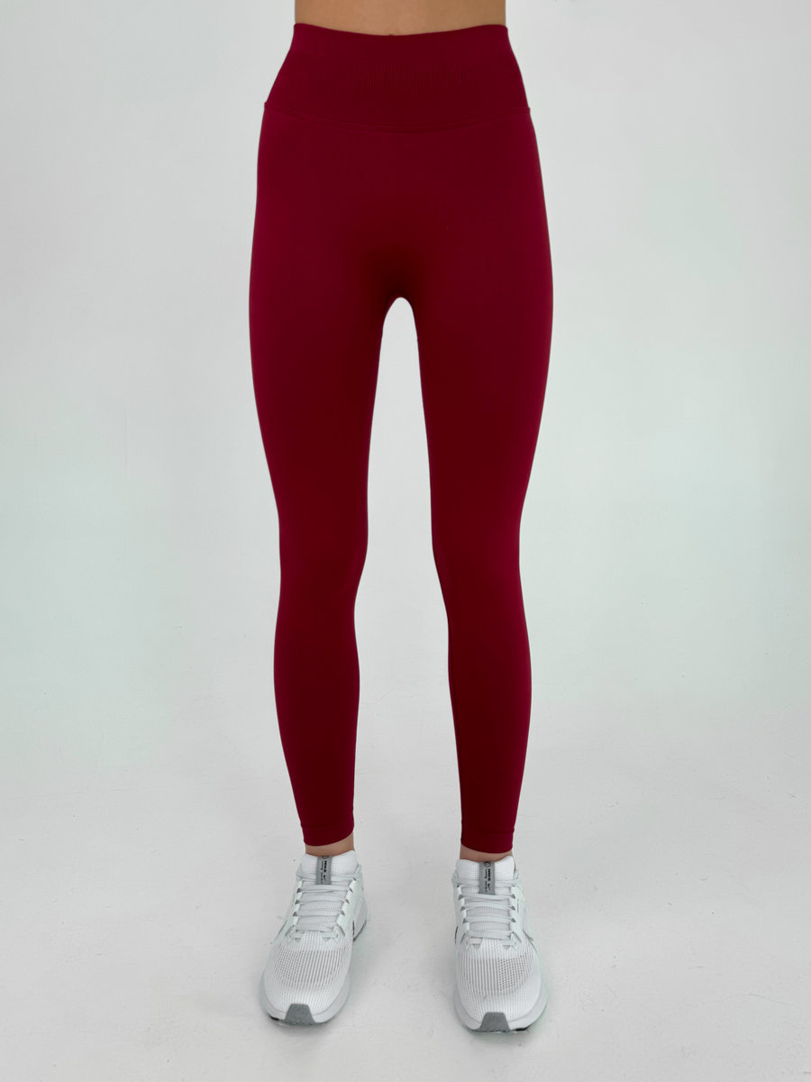 Тайтсы бесшовные с подчеркиванием ягодиц и компрессионным поясом (Высокая посадка)