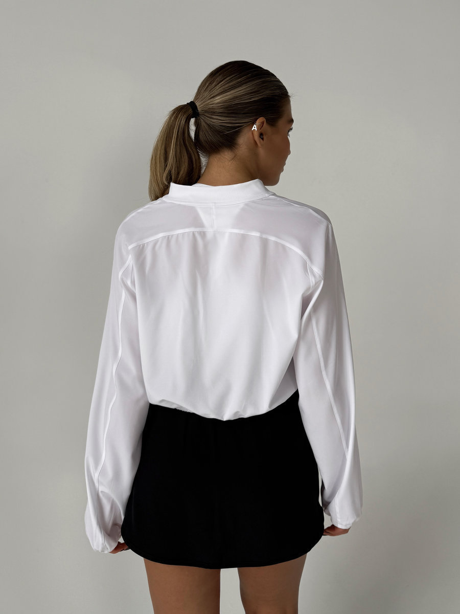 Спортивная олимпийка-бомбер  укороченного типа