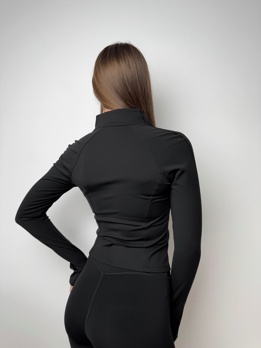 Утепленная толстовка на молнии с легким флисом