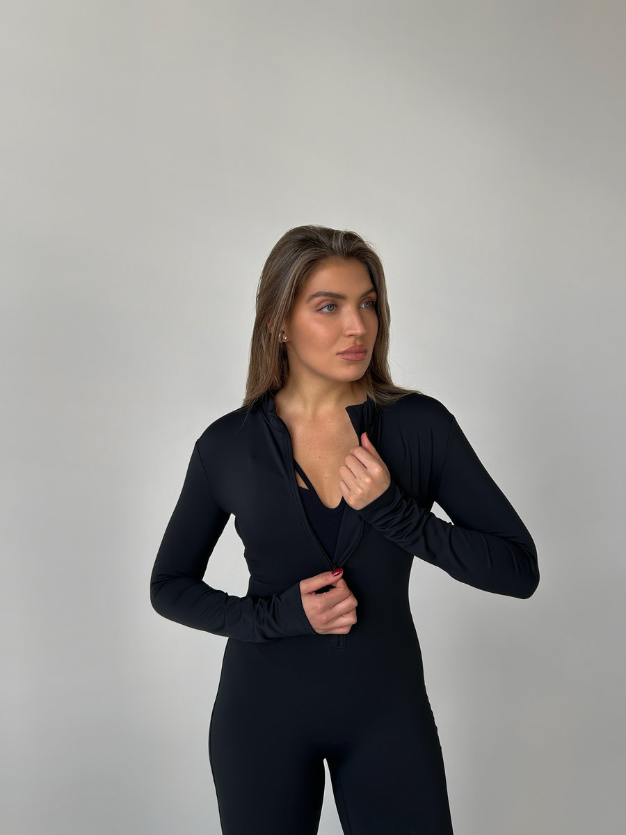 Комбинезон утепленный на молнии полной длины с длинными рукавами