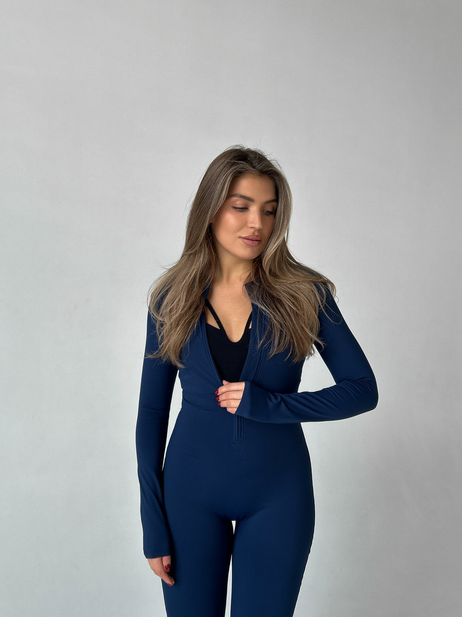 Комбинезон утепленный на молнии полной длины с длинными рукавами