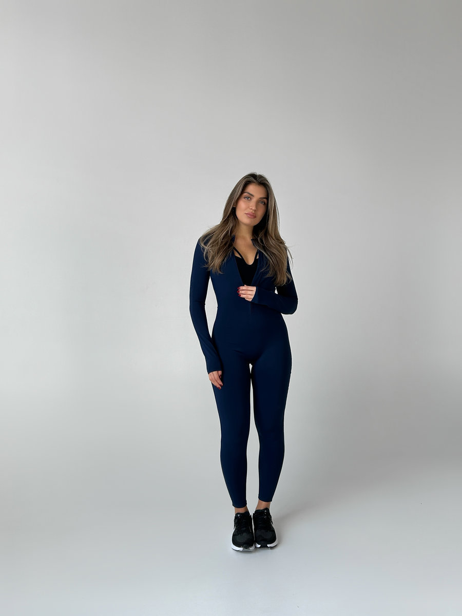 Комбинезон утепленный на молнии полной длины с длинными рукавами