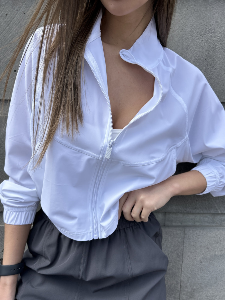 Олимпийка на молнии свободного кроя