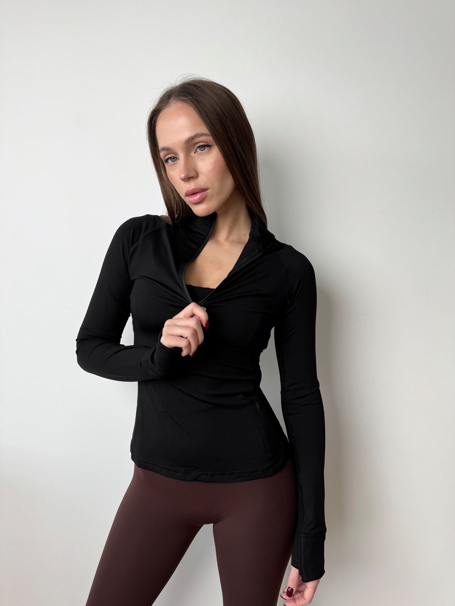 Спортивный рашгард с полузамком