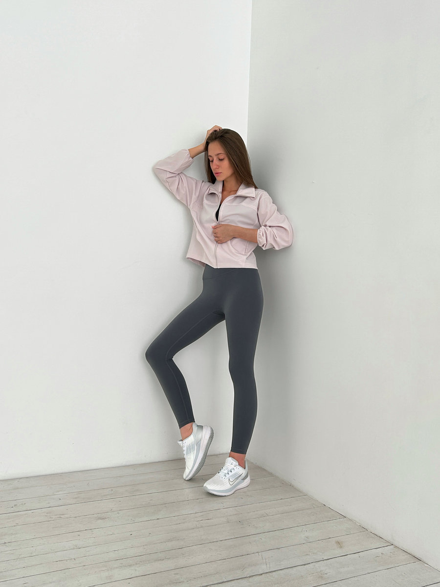 Олимпийка на замке с воротником-стойкой