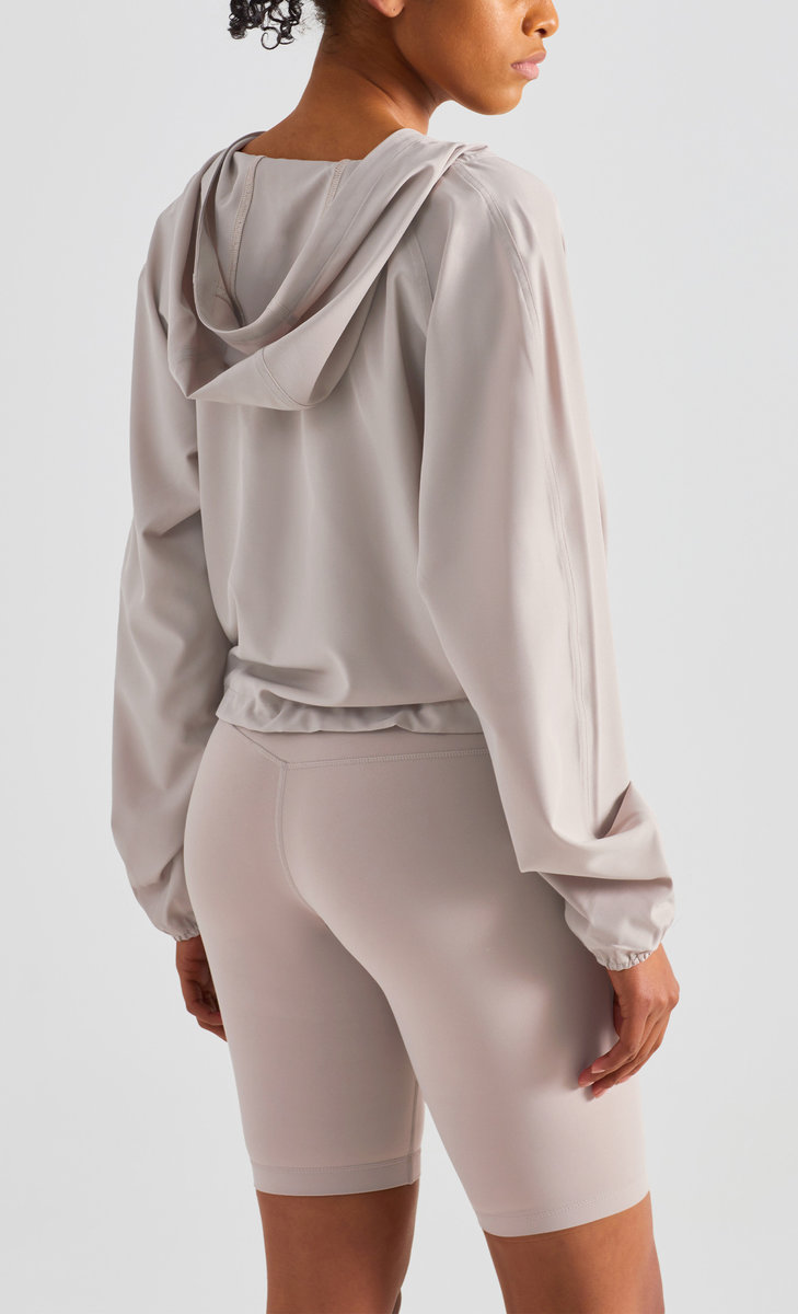 Олимпийка на полузамке с капюшоном