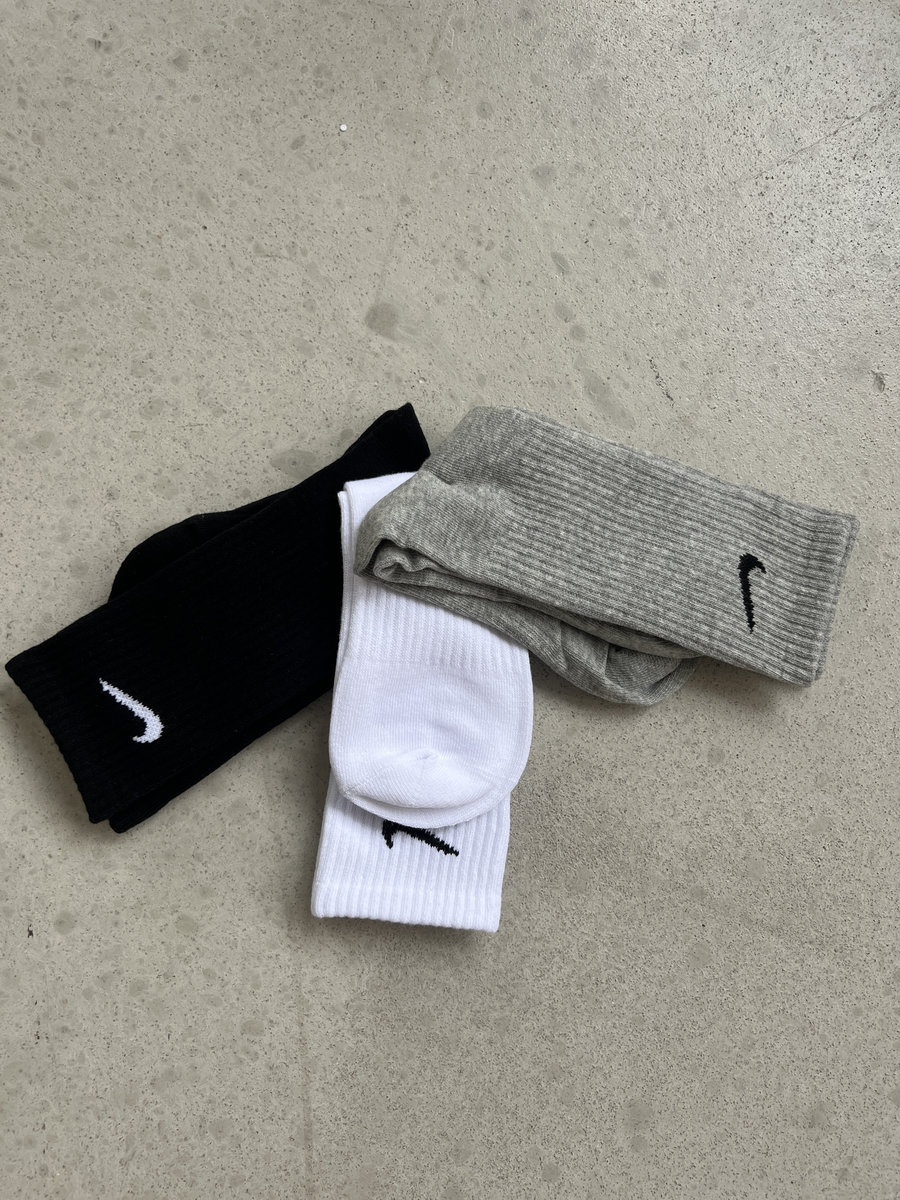 Носки высокие для спорта 3 расцветок в 1 упаковке