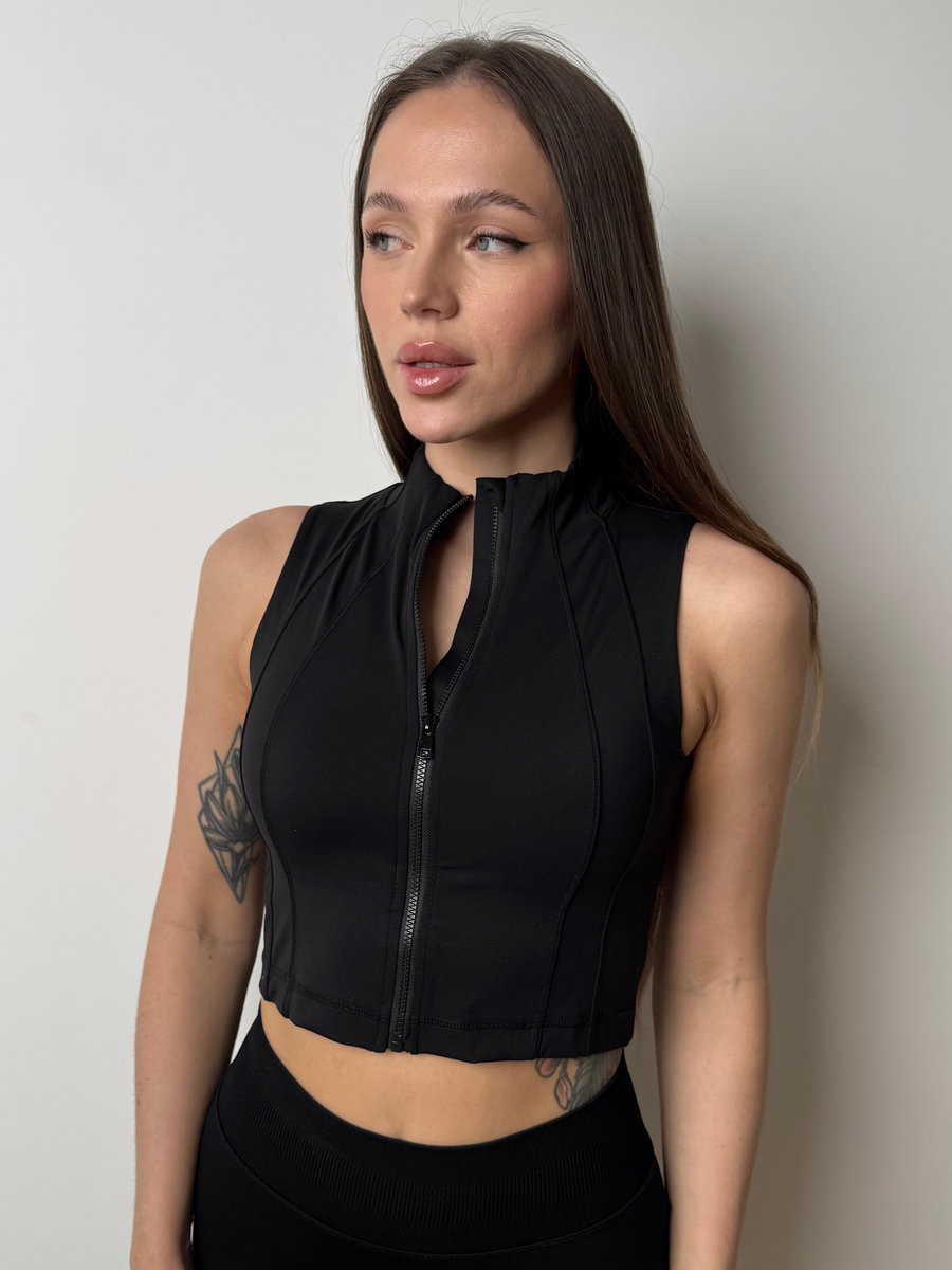 Топ Skin на молнии спереди