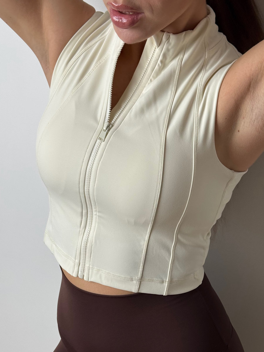 Топ Skin на молнии спереди