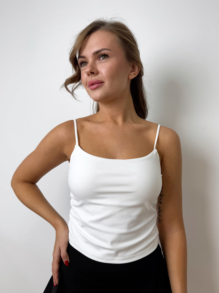 Топ-бра удлиненный с чашками (Без застежки)