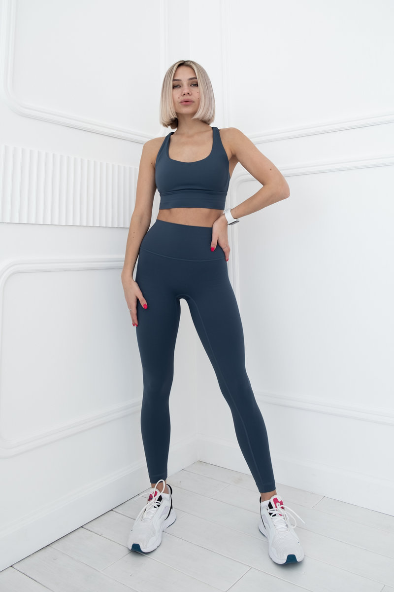 Классические леггинсы с потайным карманом на пояснице (Ультравысокая посадка)