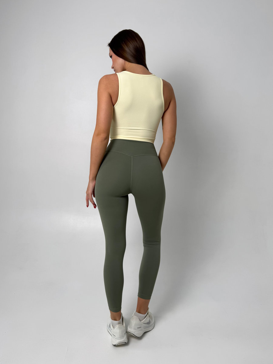 Классические леггинсы с потайным карманом на пояснице (Ультравысокая посадка)