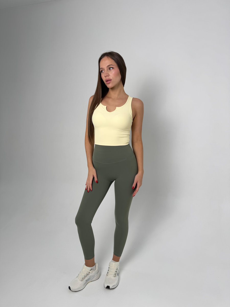 Классические леггинсы с потайным карманом на пояснице (Ультравысокая посадка)