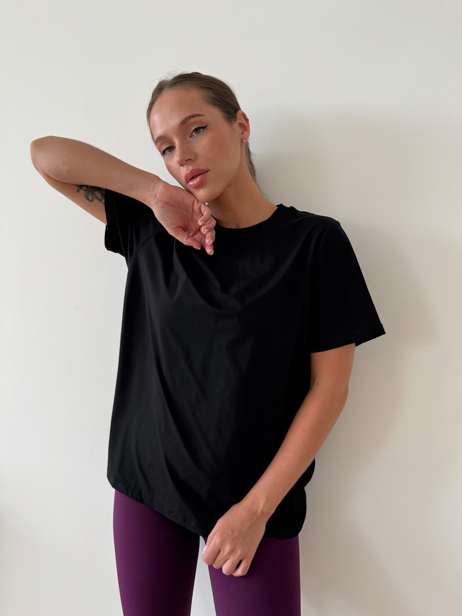 Футболка удлиненная свободная