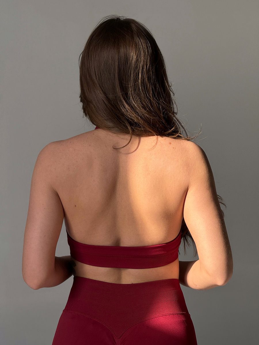 Топ бесшовный с бретелью через шею (Без застежки)