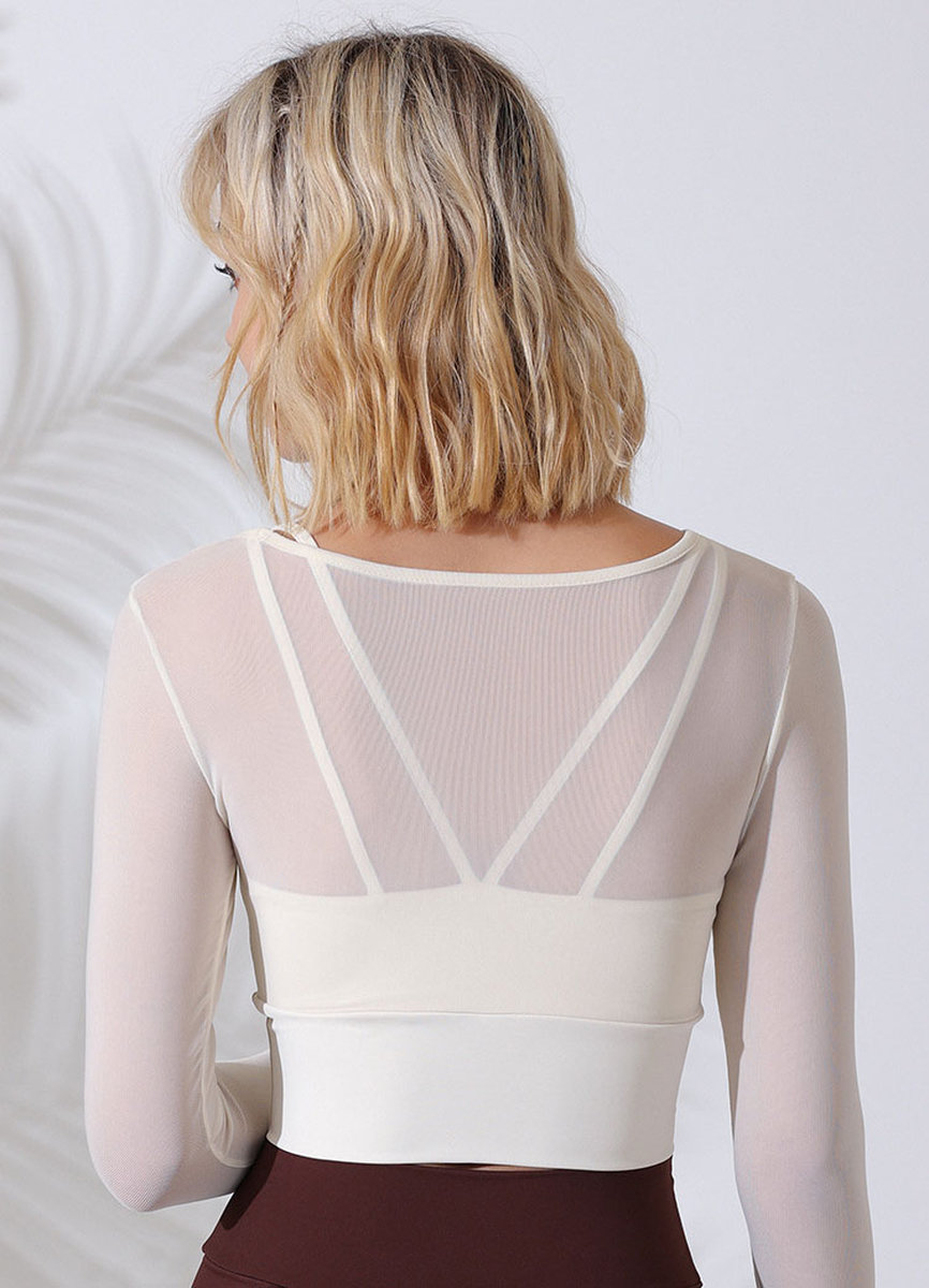 Спортивный рашгард из сеточки двухслойный