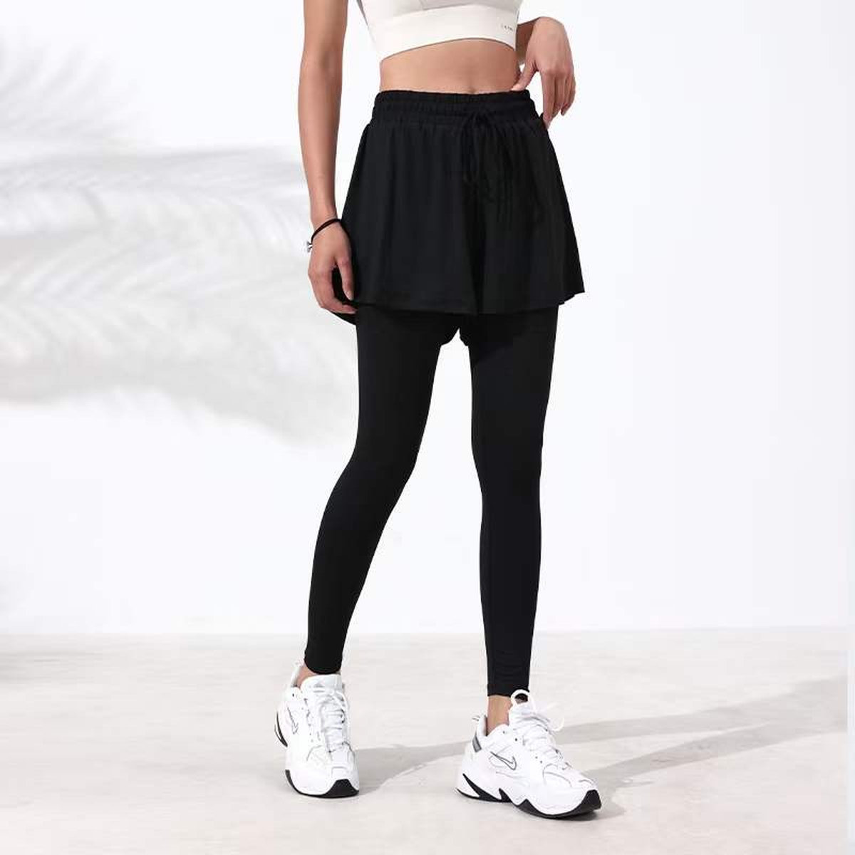 Легинсы с удлиненными шортами 2 в 1 (Высокая посадка)