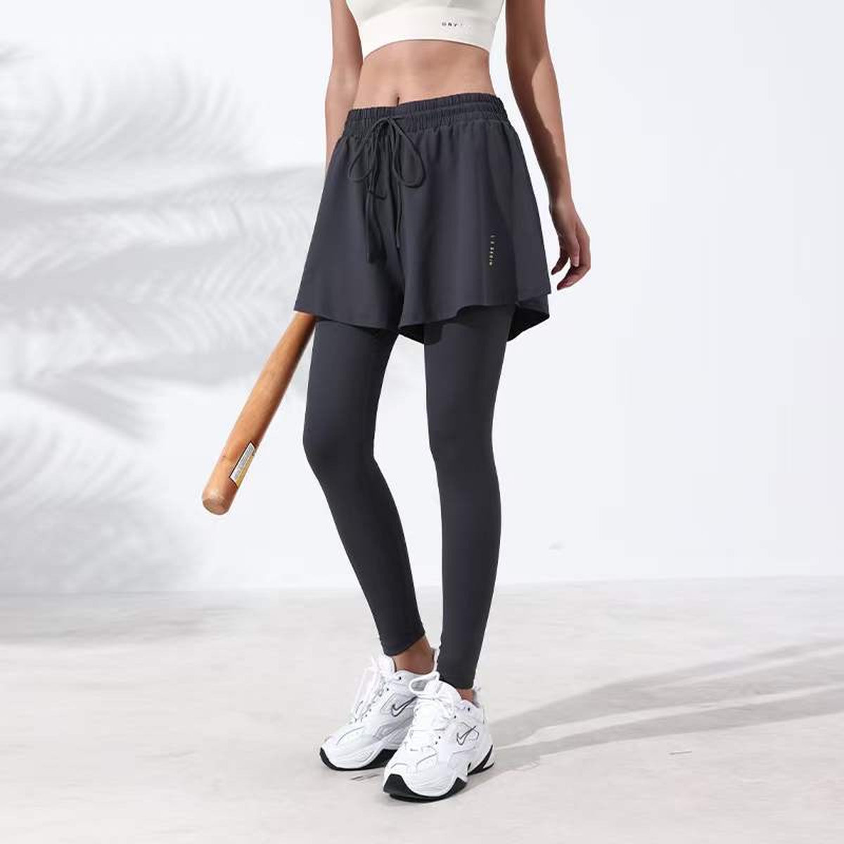 Легинсы с удлиненными шортами 2 в 1 (Высокая посадка)