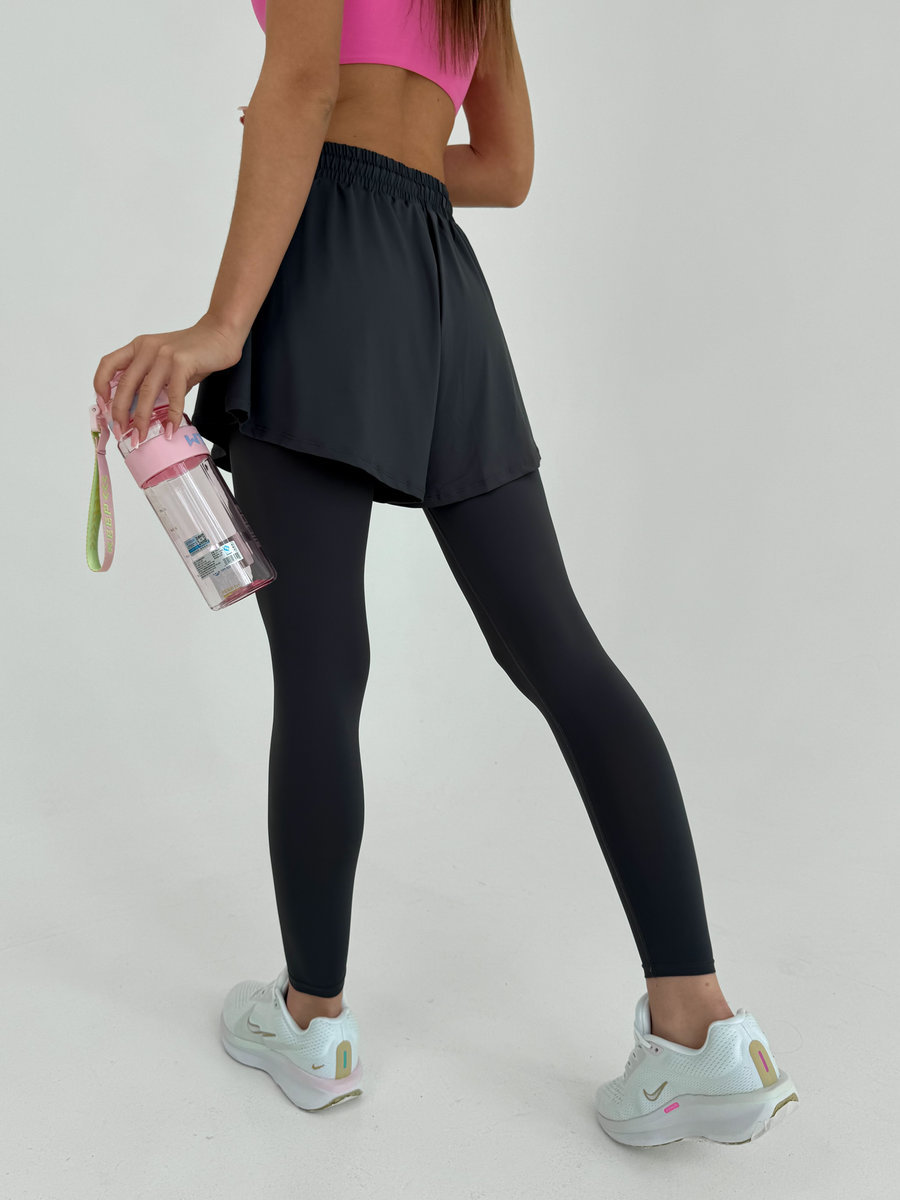 Легинсы с удлиненными шортами 2 в 1 (Высокая посадка)