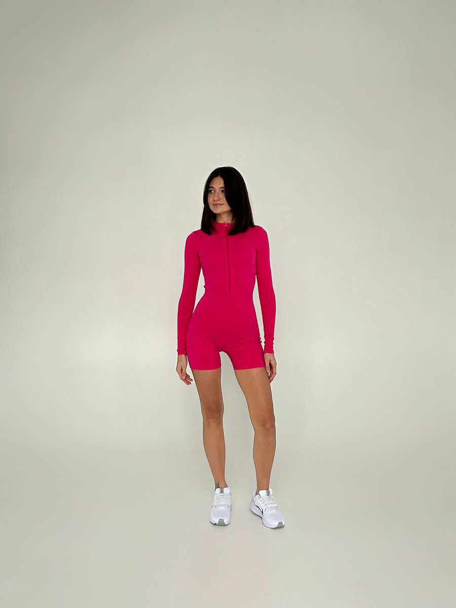 Комбинезон на замочке укороченный с длинными рукавами