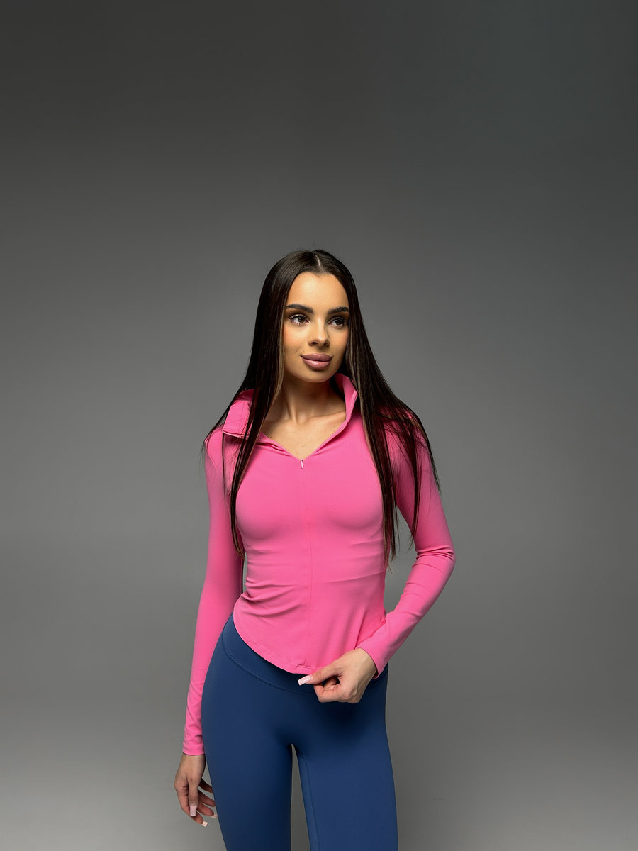 Спортивный рашгард средней длины с полузамком