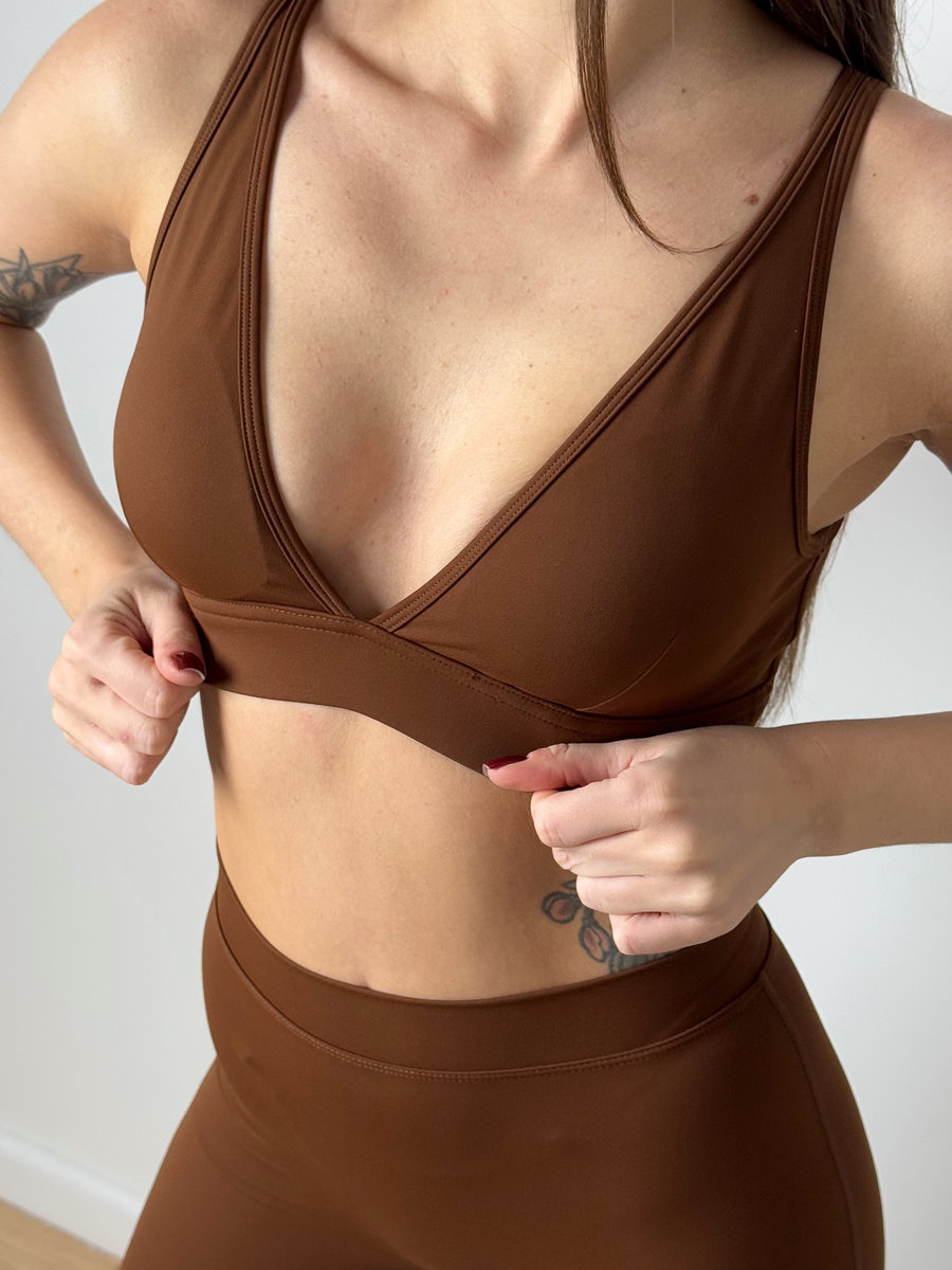 Топ-бра с глубоким декольте Retro Flare