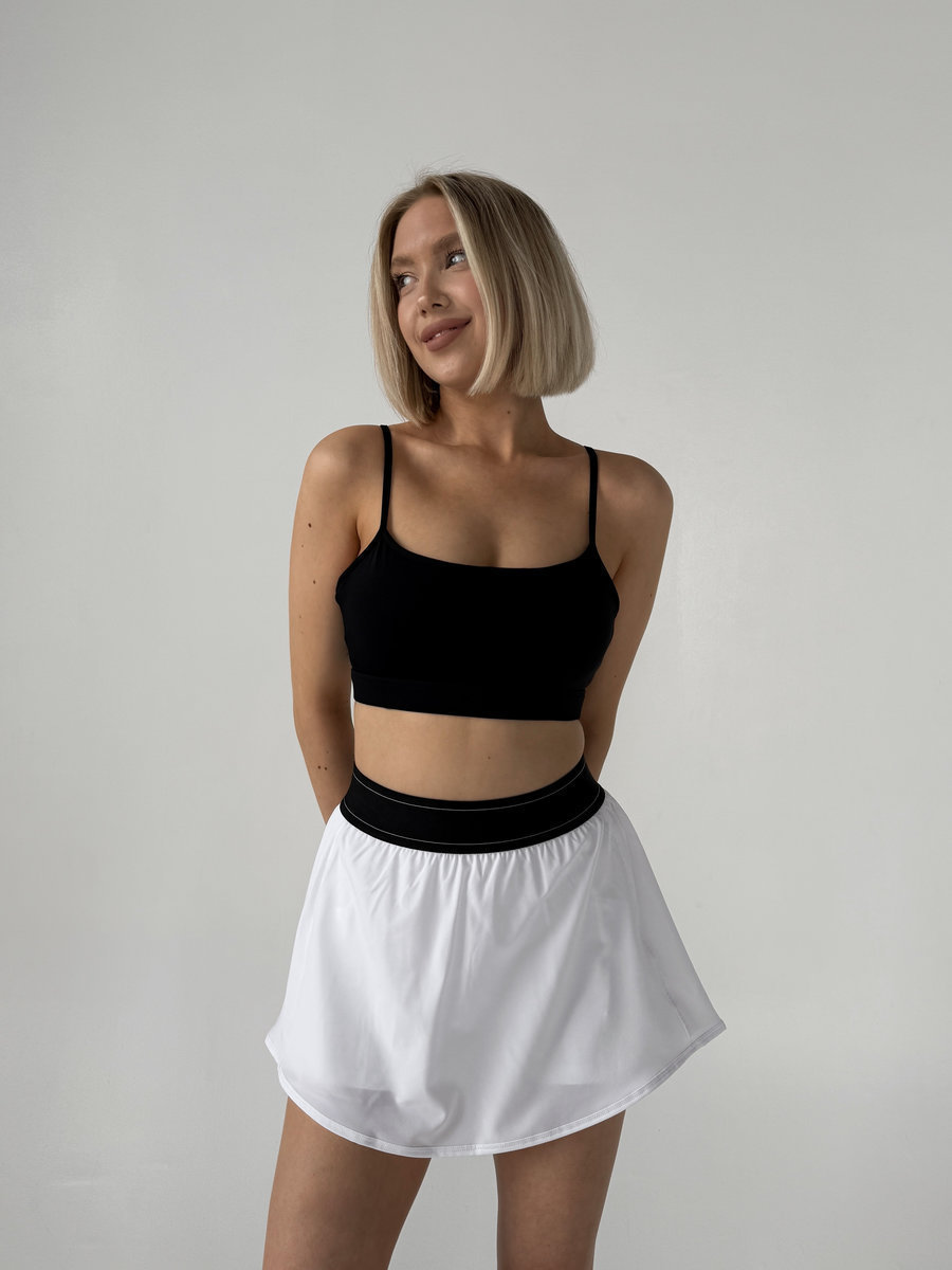 Спортивный топ с тонкими дополнительными бретелями на спине MINI(Без застежки)