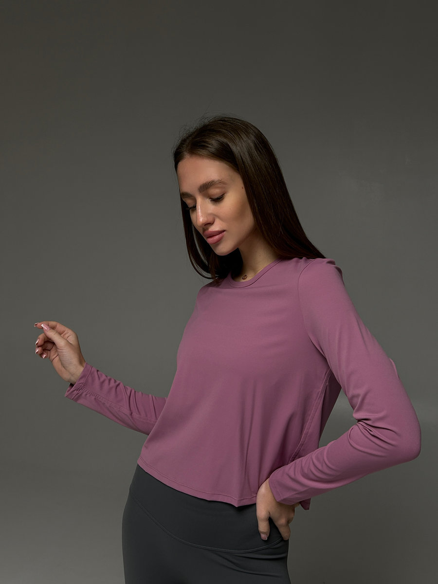 Лонгслив спортивный средней длины