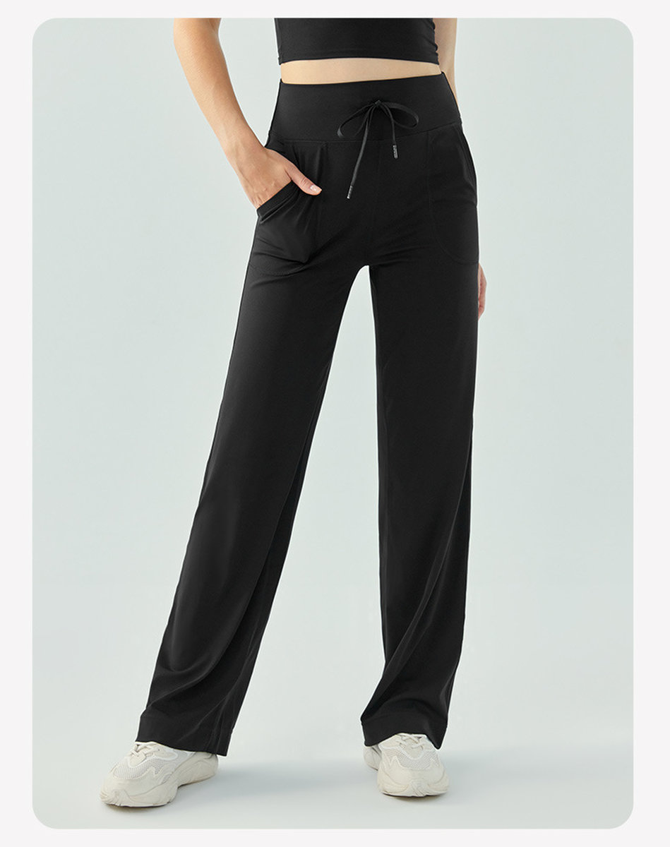 Эластичные брюки-трубы для спорта