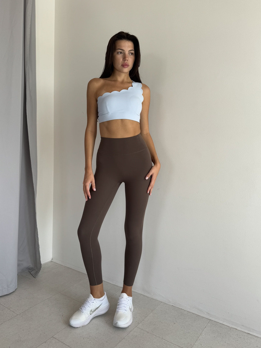 Легинсы с моделиющими линиями и лазерным срезом (Высокая посадка)