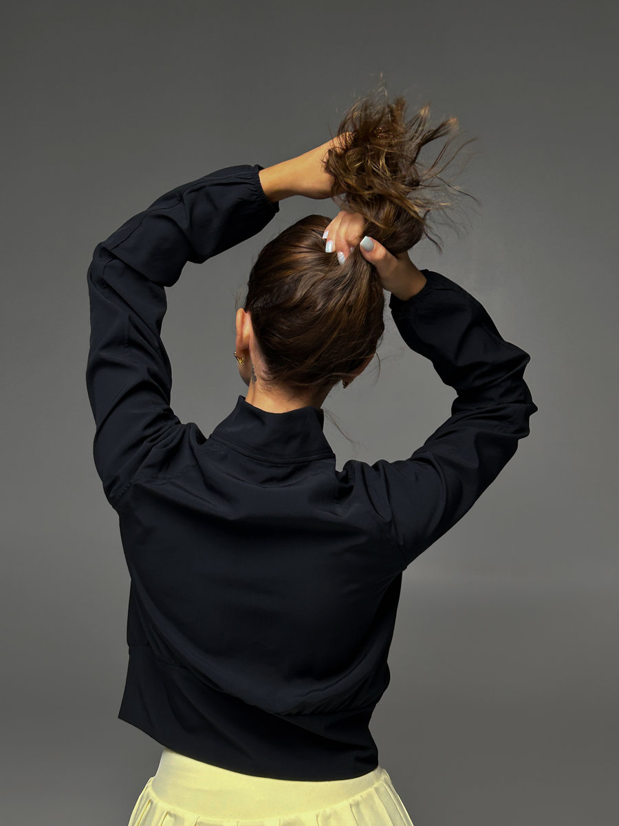 Олимпийка на молнии средней длины