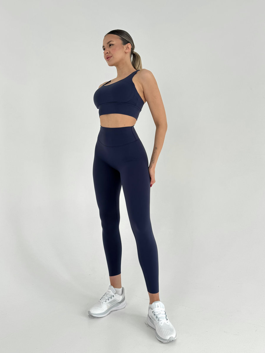 Спортивный бюстгальтер с перекрещиванием бретелей на спине (Без застежки)