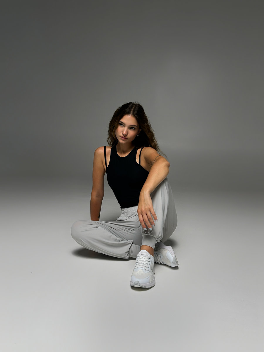 Бра удлиненное в рубчик с раздвоеним бретелей (Без застежки)